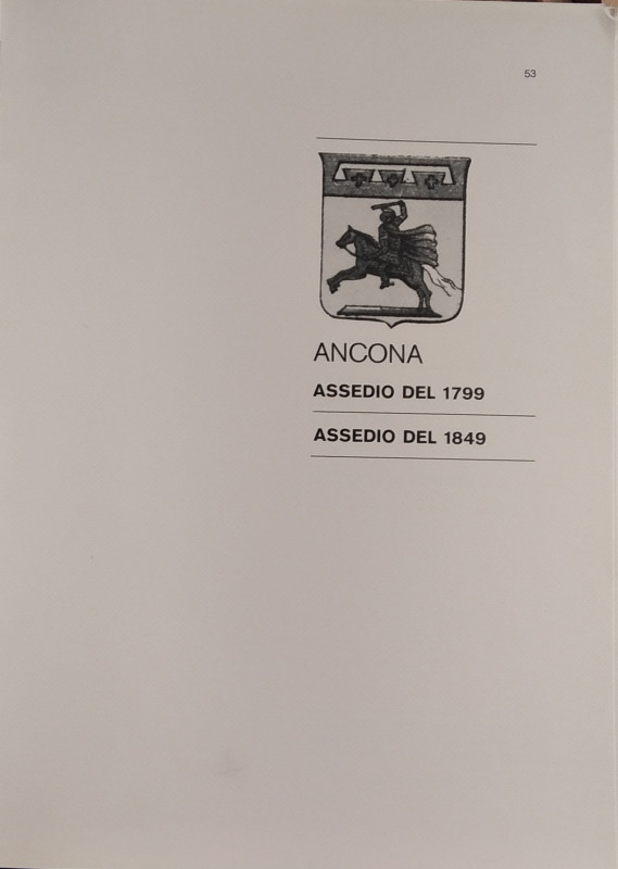 TRAINA M. – Gli assedi e le loro monete. –. Ancona: Assedio del 1799 - Assedio d...