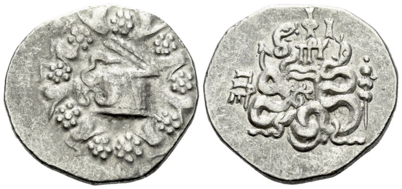 Mysia, Pergamum Cistophoric Tetradrachm circa 76-67, AR 27.00 mm., 12.36 g.
Cis...