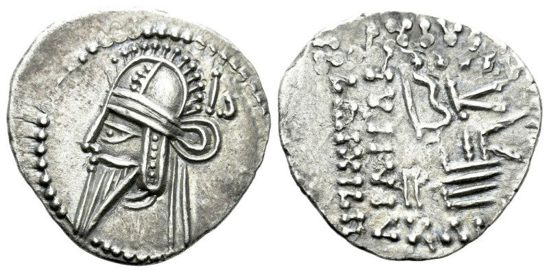 Parthia, Vologases VI, circa 207/8-221/2 Ecbatana Drachm circa 207-222, AR 20.00...