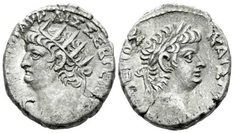 Egypt, Alexandria Nero, 54-68 Tetradrachm circa 66-67 (year 13), billon 22.60 mm...