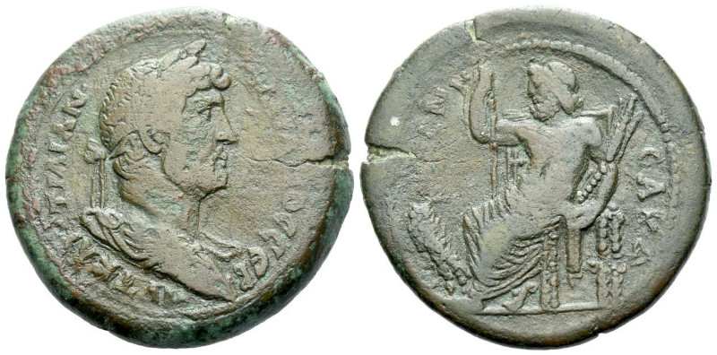 Egypt, Alexandria Hadrian, 117-138 Drachm circa 134-135 (year 19), Æ 35.70 mm., ...