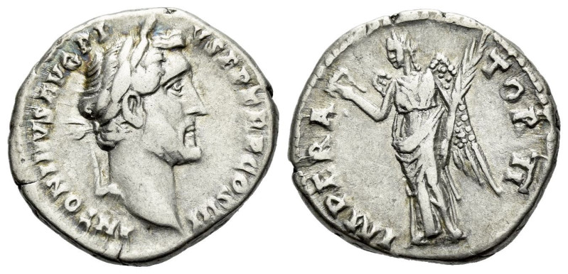 Antoninus Pius, 138-161 Denarius Rome 143, AR 17.00 mm., 3.40 g.
Laureate head ...