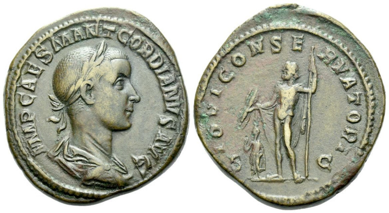 Gordian III, 238-244 Sestertius Rome circa 238-239, Æ 32.00 mm., 24.28 g.
IMP C...