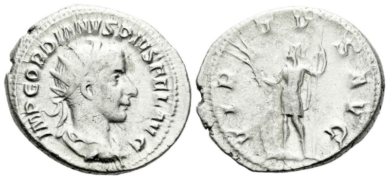 Gordian III, 238-244 Antoninianus Rome 238-239, AR 23.00 mm., 5.27 g.
Radiate a...