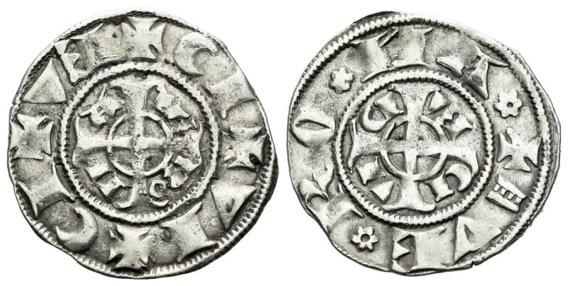 Verona, Comune Grosso circa 1218-1250, AR 20.00 mm., 1.23 g.
Short cross pattée...