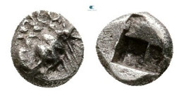 Asia Minor. Uncertain mint circa 500-450 BC. Tetartemorion AR