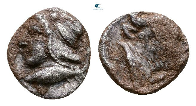 Mysia. Kyzikos circa 450-400 BC. 
Hemiobol AR

7 mm, 0,32 g



Very Fine