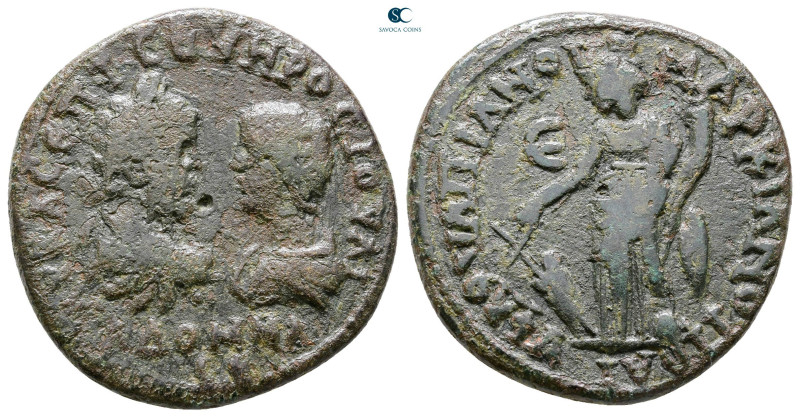 Moesia Inferior. Marcianopolis. Septimius Severus, with Julia Domna AD 193-211. ...