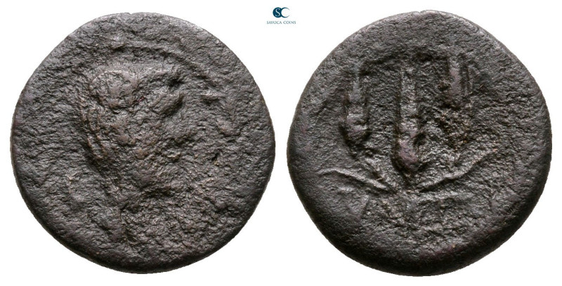 Mysia. Kyzikos. Augustus 27 BC-AD 14. 
Bronze Æ

14 mm, 2,03 g



Fine