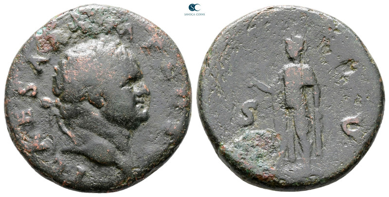 Vespasian AD 69-79. Rome
As Æ

26 mm, 10,72 g



Fine