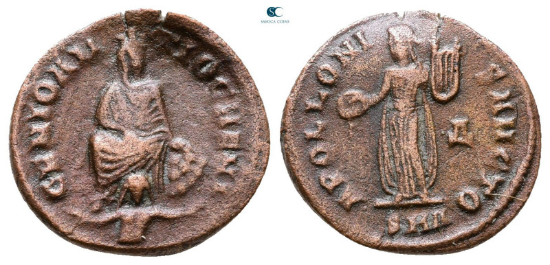 Time of Maximinus II AD 310-313. Antioch
Follis Æ

16 mm, 1,38 g



Very ...