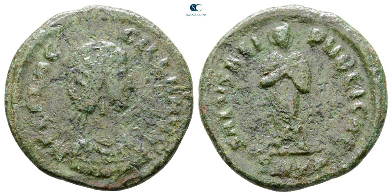 Aelia Flacilla AD 383-386. Cyzicus
Follis Æ

23 mm, 4,64 g



Fine