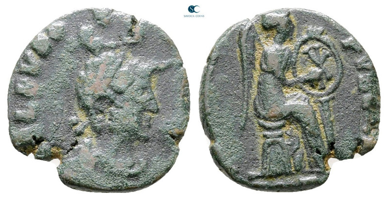 Aelia Eudoxia AD 400-404. Antioch
Follis Æ

13 mm, 1,35 g



Fine