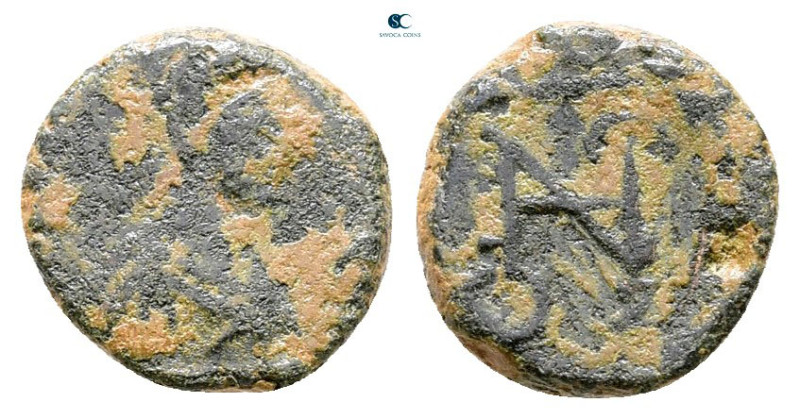 Leo I AD 457-474. Uncertain mint
Nummus Æ

10 mm, 1,01 g



Fine