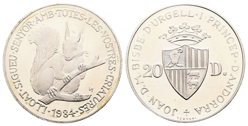 Andorra. AD 1984. Endangered Wildlife
20 Diners

 mm, 16 g



Proof