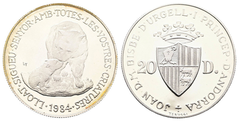 Andorra. AD 1984. Endangered Wildlife
20 Diners

 mm, 16 g



Proof