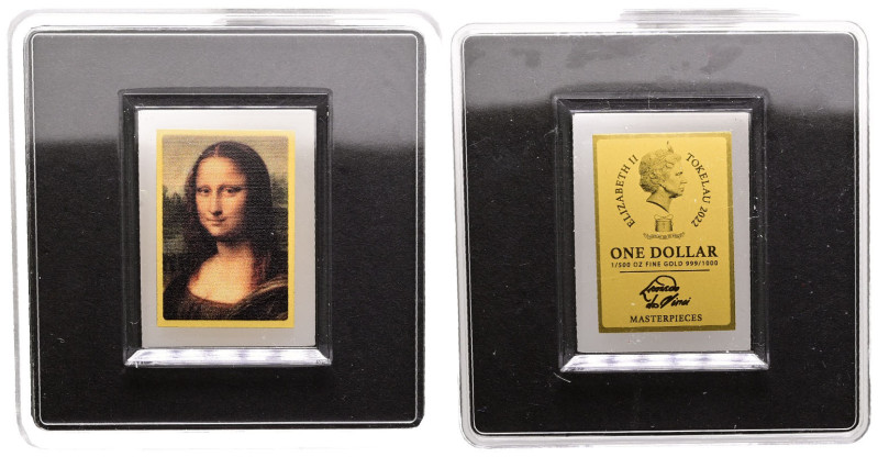 Tokelau. AD 2022. Mona Lisa
1 Dollar

 mm, 0,06 g



Proof