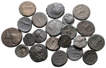Lot of ca. 21 greek bronze coins / SOLD AS SEEN, NO RETURN!Good Fine