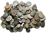 Lot of ca. 123 ancient bronze coins / SOLD AS SEEN, NO RETURN!Nearly Very Fine