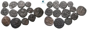 Lot of ca. 13 byzantine bronze coins / SOLD AS SEEN, NO RETURN!Very Fine