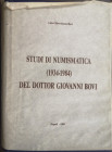 Libri. Studi di Numismatica del Dottor Giovanni Bovi. (1934-1984). Napoli 1989. Luisa Matroianni Bovi. Poderosa Opera di Oltre 1004 Pagine arrichita d...