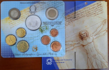 Euro. Repubblica Italiana. Serie divisionale 2006. 9 Valori. Metalli vari. Con moneta da 5 euro in Ag. 60°Anniversario Repubblica Italiana. FDC. In co...