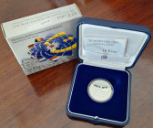 Euro. Repubblica Italiana. 10 Euro 2007. Ag. 50° Anniversario dei Trattati di Roma. In  Confezione Originale. Proof. (FF)