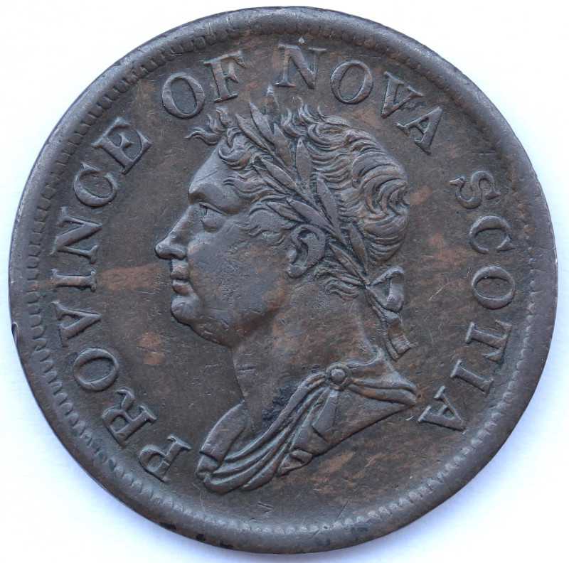 Monete Estere. Canada. Nova Scotia. Penny 1832. Token. Ae. KM# 2. Peso gr 16,76....