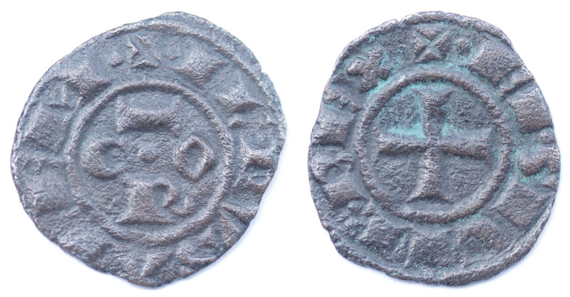 Zecche Italiane. Brindisi. Corrado I. 1250-1254. Denaro CRO. Mi. Sp. 158. Peso 0...