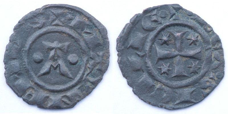 Zecche Italiane. Brindisi. Manfredi. 1258-1266. Denaro con A. Sp. 193. Mi. Peso ...