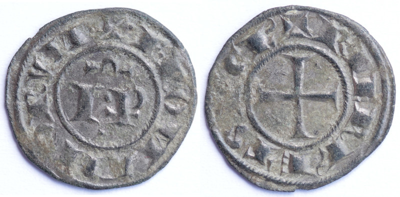 Zecche Italiane. Messina. Federico II. 1197-1250. Denaro IP e omega. Mi. Sp. 137...