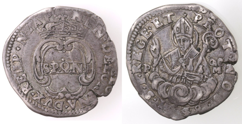 Zecche Italiane. Napoli. Repubblica Napoletana. 1647-1648. 15 Grana 1648. GAC M....