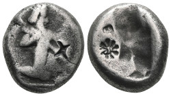 Persia - Lydia, Achaemenid Empire, Persian Imperial Coinage, Darius I, (521-486 B.C.), silver siglos, issued 500-485 B.C., obv. king as bearded archer...
