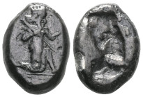 Persia - Lydia, Achaemenid Empire, Persian Imperial Coinage, Darius I, (521-486 B.C.), silver siglos, issued 500-485 B.C., obv. king as bearded archer...