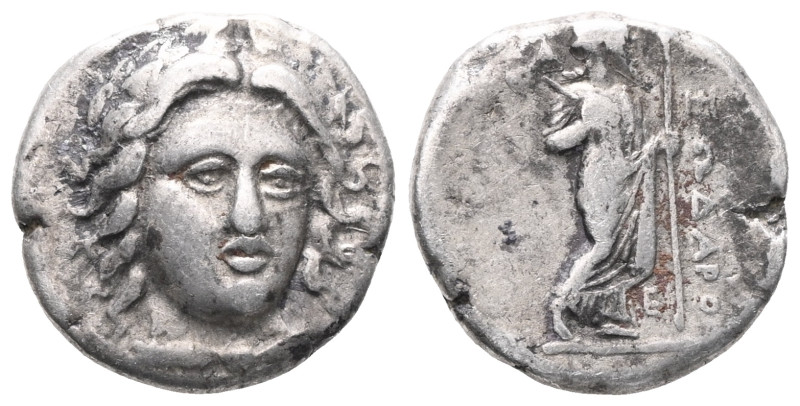 Greek SATRAPS OF CARIA. Pixodaros, circa 341/0-336/5 BC. Drachm (Silver), Halika...