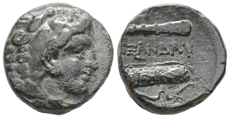 Greek Kings of Macedon, Alexander III the Great (336-323 BC) AE quarter unit (Br...