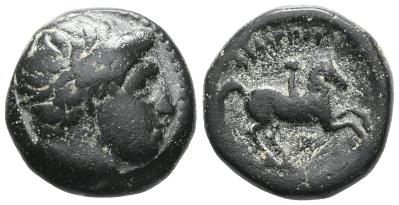 Greek KINGS OF MACEDON. Philip II, 359-336 BC. Hemiobol (Bronze, 12 mm), uncerta...