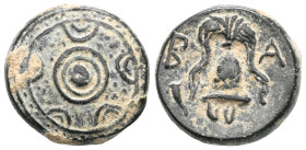 MACEDONIA - Kings of Macedonia
Alexander III 336-323
Bronze (4.11 g), uncertified VAT. in Macedonia, posthumously around 325-310 BC. Av.: Lightning bu...