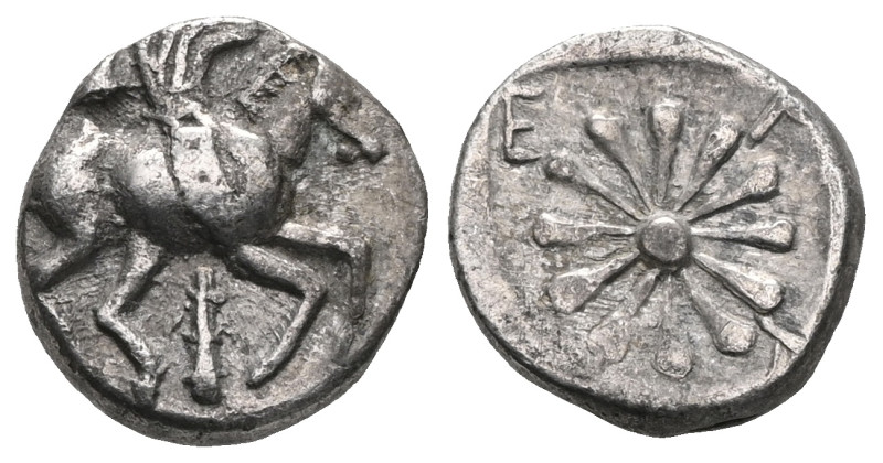 Erythrai (BC 440-400) Diobol ca 480-400 BC. AR Diobol . Pegasos flying right, cl...