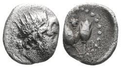 Greek Obol circa ( 500-494) AR.Very Fine