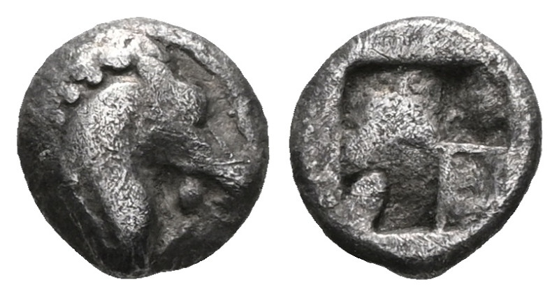 Greek Kyme, Aeolis, AR obol , ca. 480-450 BC. Kyme, Aeolis, AR obol (Silver), ca...