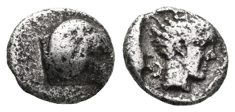 Greek CARIA. Kasolaba. Circa 410-390 BC. Obol (Silver). Head of a ram to right. ...