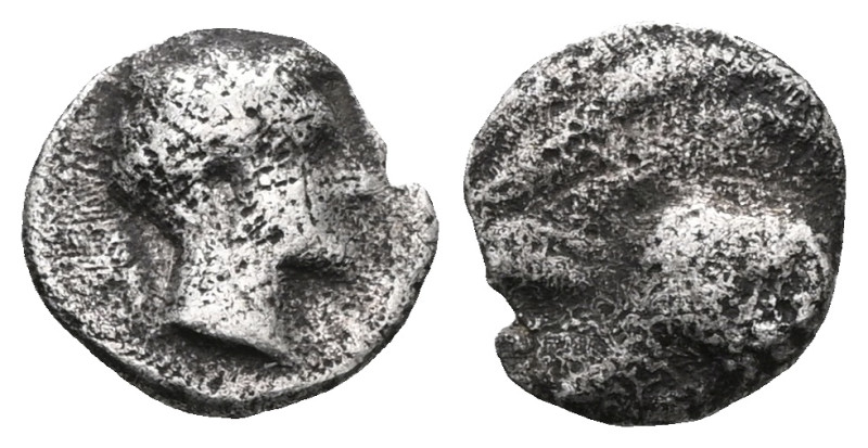 Greek Obol circa ( 500-494) AR. Very Fine.
 Weight:0,1 gr Diameter:7,7 mm