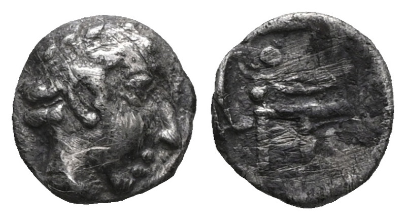 Greek Obol . Ionia. Achaemenid Period circa 380-350 BC. Autophradates, Satrap of...