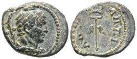 SYRIA, Seleucis and Pieria. Antioch. Civic Issue,  Ae (bronze). Laureate and draped bust of Apollo right. Rev. Winged caduceus. Nearly very fine. Rare...