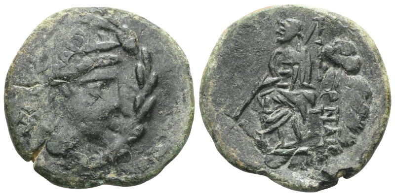 Roman Provicinial Coin , Bronze AE.
Weight:5,8 gr Diameter:22,4 mm