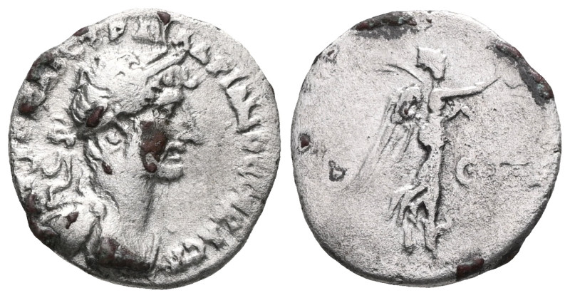 Hadrian AR Hemidrachm of Caesarea, Cappadocia. Dated Year 4 = AD 120-121. AVTO K...