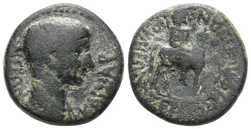 PHRYGIA, Hierapolis. Nero. As Caesar, AD 50-54. Æ . Tiberius Dionysius, magistra...