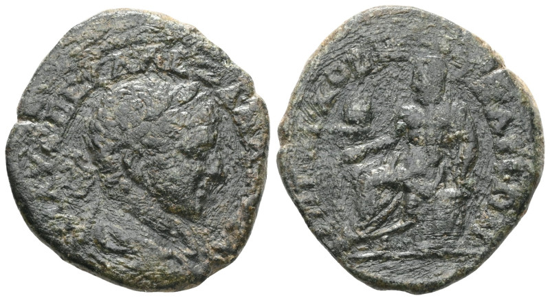 Roman Provincial , Caracalla 198 - 217 . Bronze , Ae. Very Fine.
 Weight:7,2 gr...