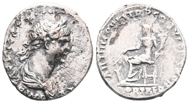 Roman Imperial Trajan, 98-117. Denarius (Silver), Rome, February-autumn 116. IMP...